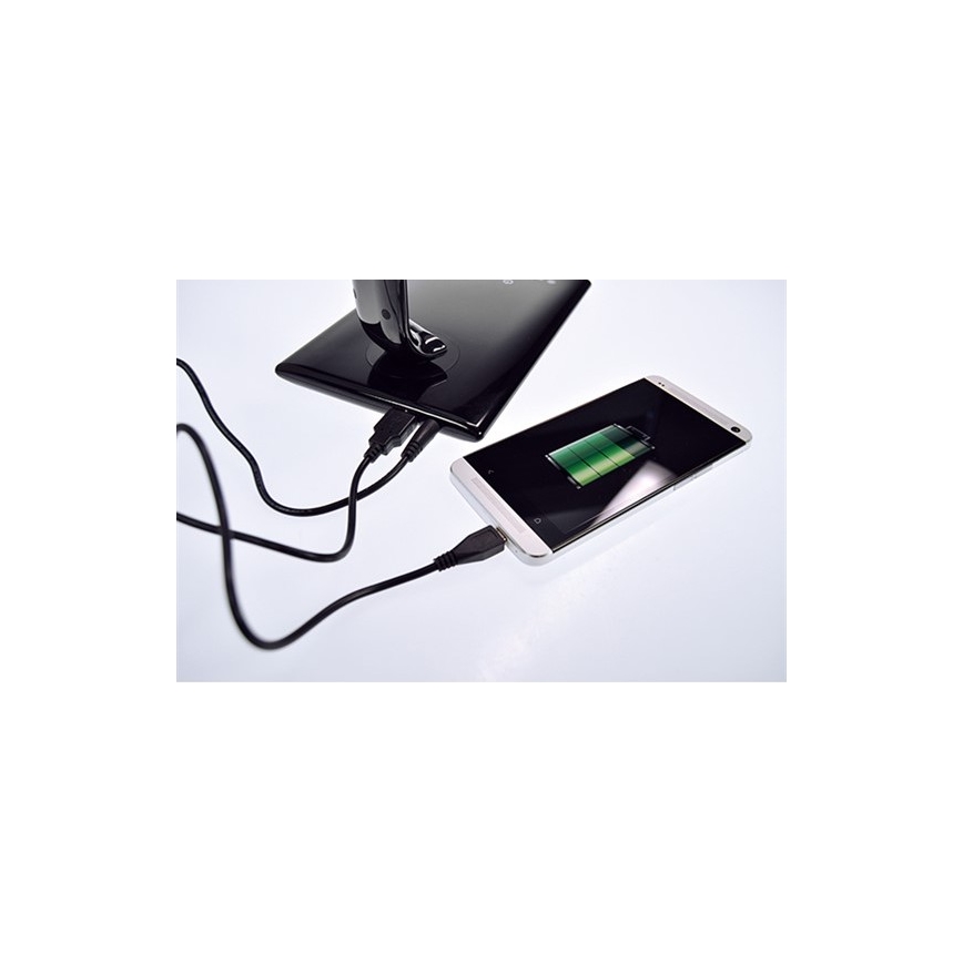 Brilagi - LED Prigušiva stolna lampa USB konektor LED/12W/230V bijela 3000 - 6000K