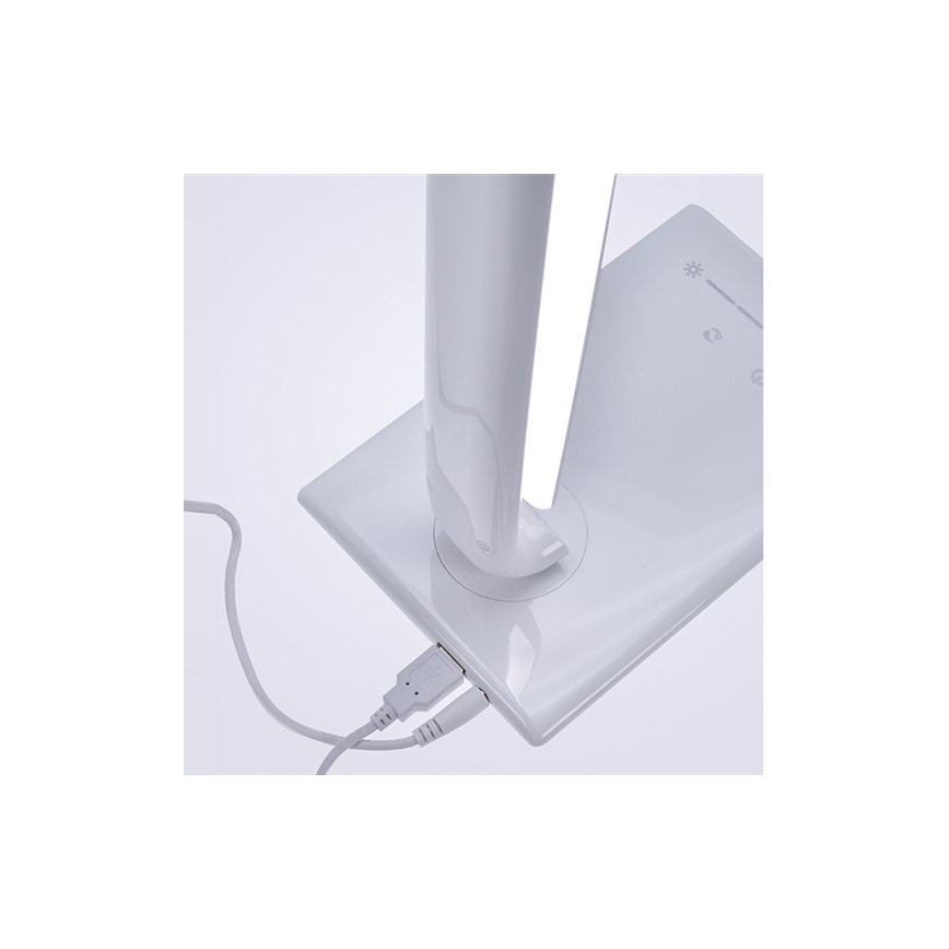 Brilagi - LED Prigušiva stolna lampa USB konektor LED/12W/230V bijela 3000 - 6000K