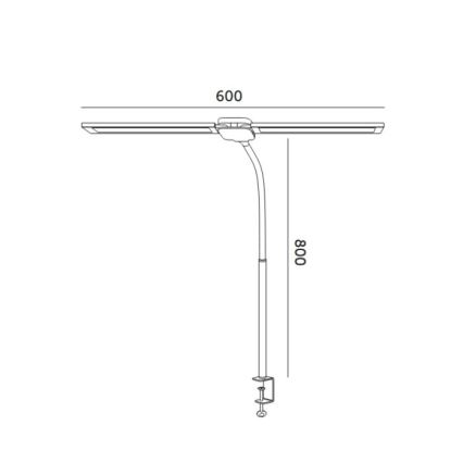 Brilagi - LED prigušiva stolna lampa USB VARIO LED/14W/5V 3000-6000K crna