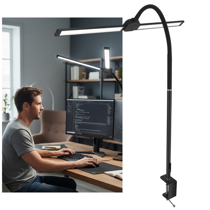 Brilagi - LED prigušiva stolna lampa USB VARIO LED/14W/5V 3000-6000K crna