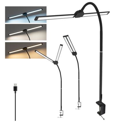 Brilagi - LED prigušiva stolna lampa USB VARIO LED/14W/5V 3000-6000K crna