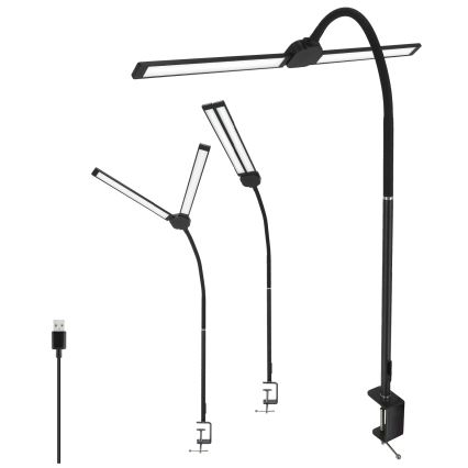 Brilagi - LED prigušiva stolna lampa USB VARIO LED/14W/5V 3000-6000K crna