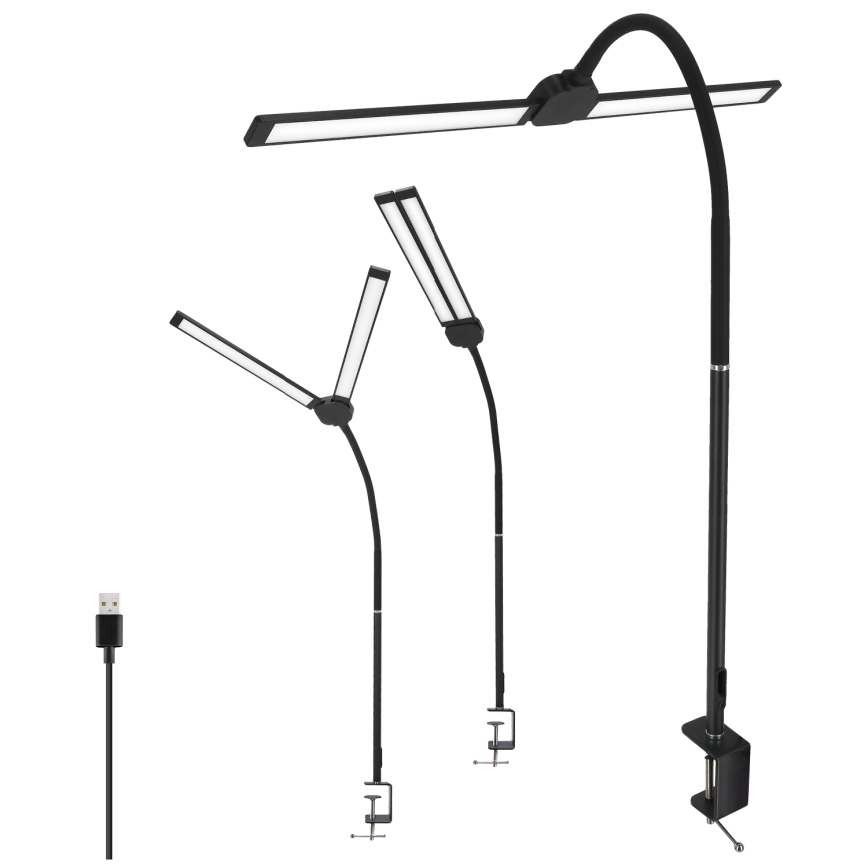 Brilagi - LED prigušiva stolna lampa USB VARIO LED/14W/5V 3000-6000K crna