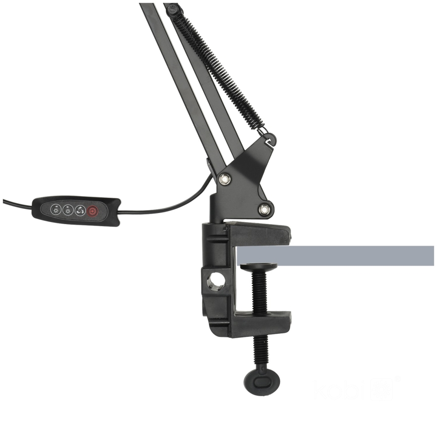 Brilagi - LED Prigušiva stolna lampa VARIO 2xLED/14W/230V 3000-6000K crna