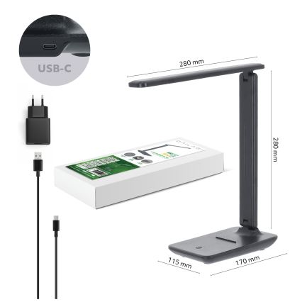 BRILAGI -LED prigušiva stolna svjetiljka MODO LED/7W/230V 3000/4000/6500K antracitna