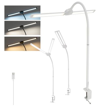 Brilagi - LED prigušiva stolna svjetiljka USB VARIO LED/14W/5V 3000-6000K bijela