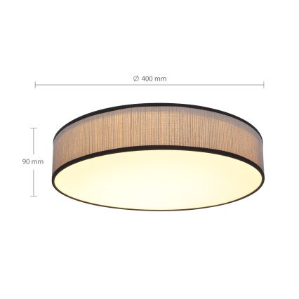 Brilagi - LED Prigušiva stropna svjetiljka AURORA LED/48W/230V 3000-6500K pr. 40 cm + daljinski upravljač