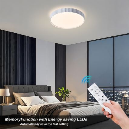 Brilagi - LED prigušivačka stropna svjetiljka CORVO LED/54W/230V 3000-6000K bijela prom. 40 cm + daljinski upravljač