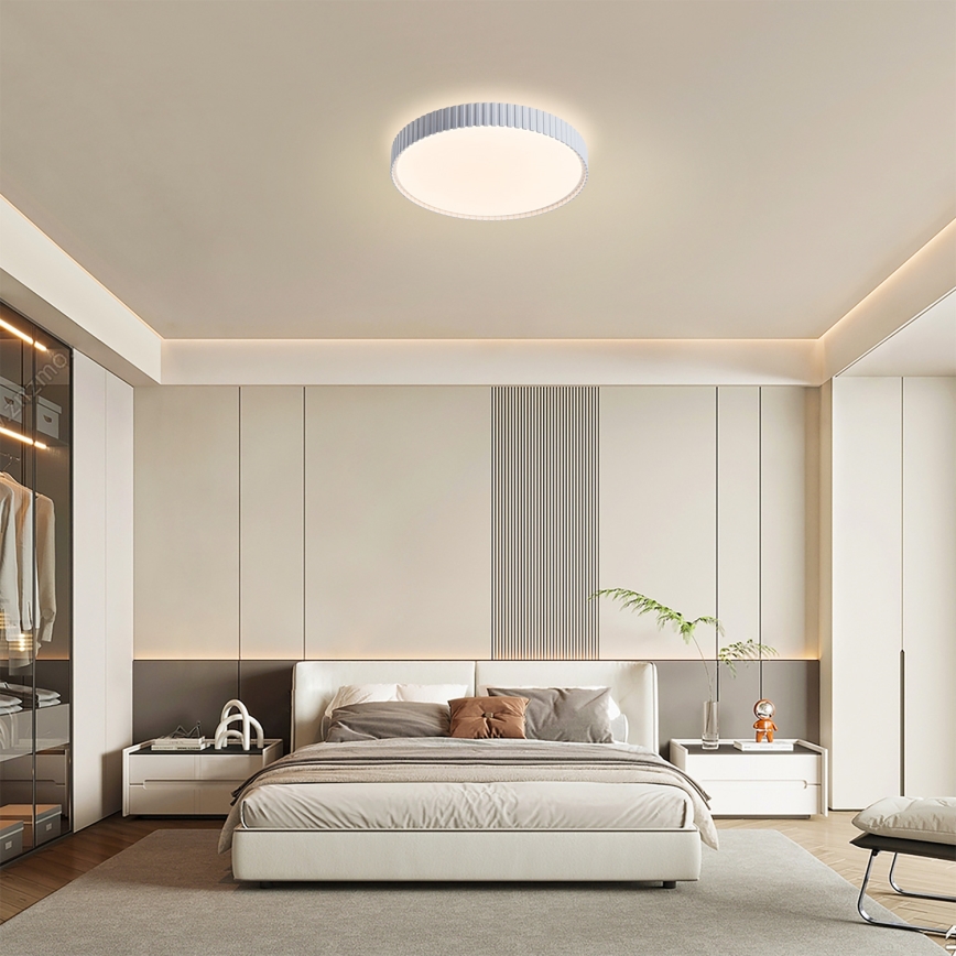 Brilagi - LED prigušivačka stropna svjetiljka CORVO LED/54W/230V 3000-6000K bijela prom. 40 cm + daljinski upravljač