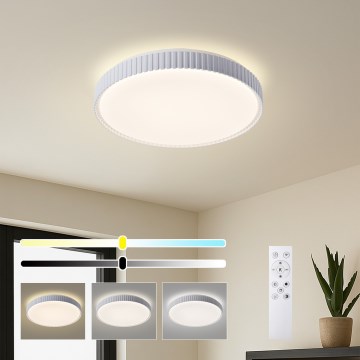 Brilagi - LED prigušiva stropna svjetiljka CORVO LED/72W/230V 3000-6000K bijela Ø 50 cm + daljinski upravljač