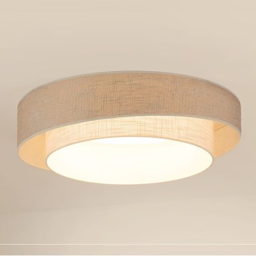 Brilagi - LED Prigušiva stropna svjetiljka DOVER SHINE LED/24W/230V 3000/4000/6500K siva/krem + daljinski upravljač
