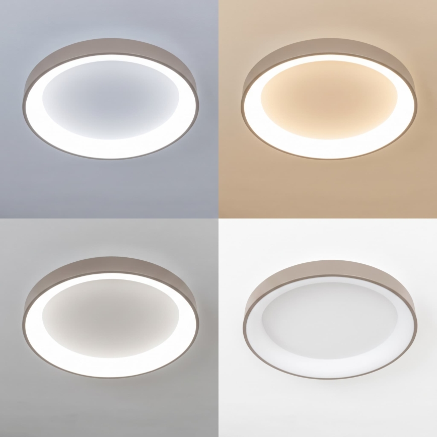BRILAGI - LED prigušivo stropno svjetlo FALCON II LED/99W/230V 3000-6500K Ø 60 cm bijela/bež + daljinski upravljač
