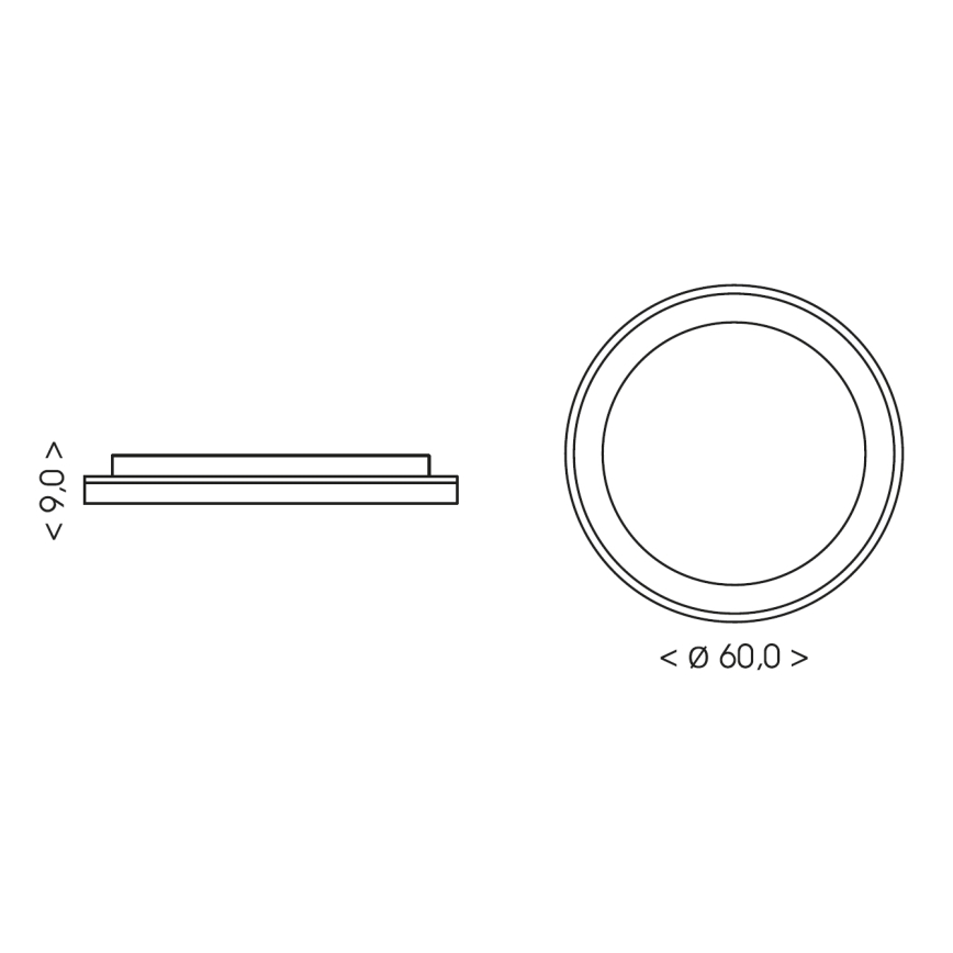 BRILAGI - LED prigušivo stropno svjetlo FALCON II LED/99W/230V 3000-6500K Ø 60 cm bijela/bež + daljinski upravljač