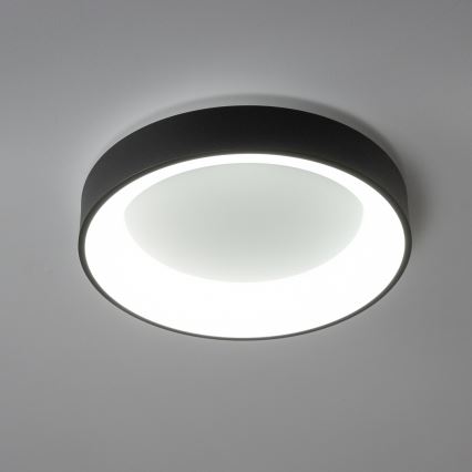 Brilagi - LED Prigušiva stropna svjetiljka FALCON LED/80W/230V 3000-6500K pr. 60 cm crna + daljinski upravljač