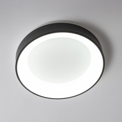 Brilagi - LED Prigušiva stropna svjetiljka FALCON LED/80W/230V 3000-6500K pr. 60 cm crna + daljinski upravljač