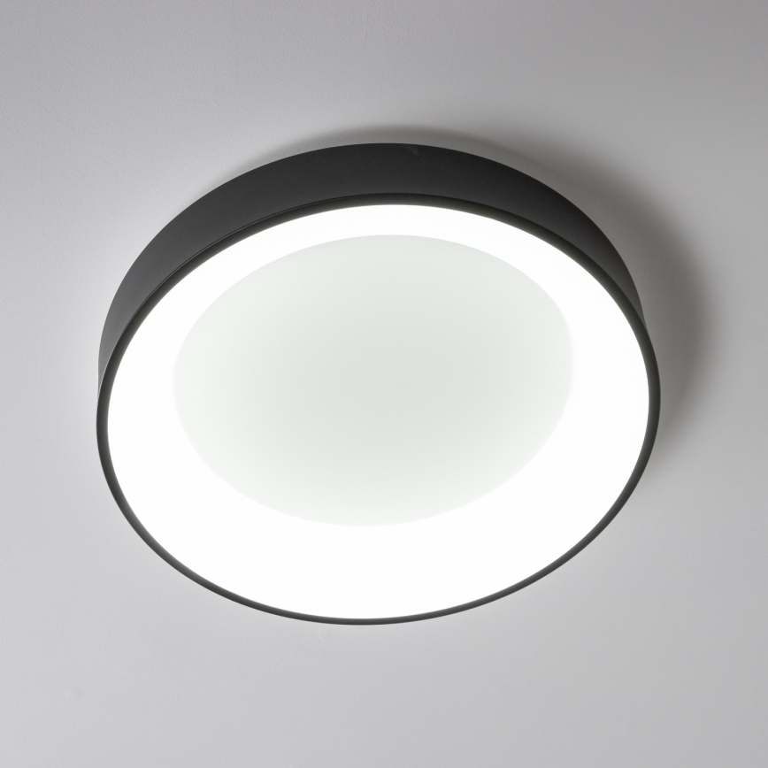 Brilagi - LED Prigušiva stropna svjetiljka FALCON LED/80W/230V 3000-6500K pr. 60 cm crna + daljinski upravljač