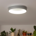 Brilagi - LED prigušiva stropna svjetiljka FALCON LED/80W/230V 3000-6500K Ø 60 cm siva + daljinski upravljač
