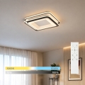 BRILAGI - LED prigušiva stropna svjetiljka FLARE LED/102W/230V 3000-6000K 50x50 cm crna + daljinski upravljač
