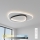 Brilagi - LED prigušiva stropna svjetiljka FLARE LED/70W/230V 3000-6000K 55x55 cm bijela/crna + daljinski upravljač