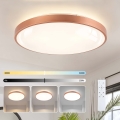 BRILAGI - LED prigušiva stropna svjetiljka GLASS POOL DOUBLE LED/80W/230V Ø 60 cm bakrena + daljinski upravljač