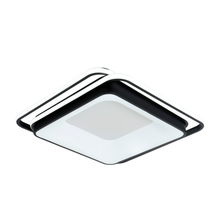 Brilagi - LED stropna svjetiljka IRIS s mogućnošću prigušivanja LED/102W/230V 3000-6000K 50x50 cm crna + daljinski upravljač