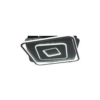 Brilagi - Prigušivo LED stropno svjetlo IRIS LED/98W/230V 3000-6000K 50x50 cm crno + daljinski upravljač