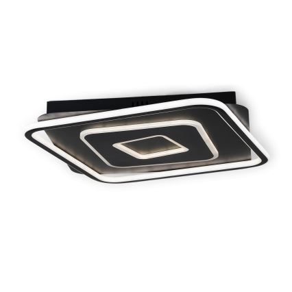 BRILAGI - Prigušivo LED stropno svjetlo IRIS LED/98W/230V 3000-6000K 50x50 cm crno + daljinski upravljač
