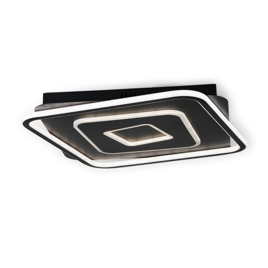 BRILAGI - Prigušivo LED stropno svjetlo IRIS LED/98W/230V 3000-6000K 50x50 cm crno + daljinski upravljač
