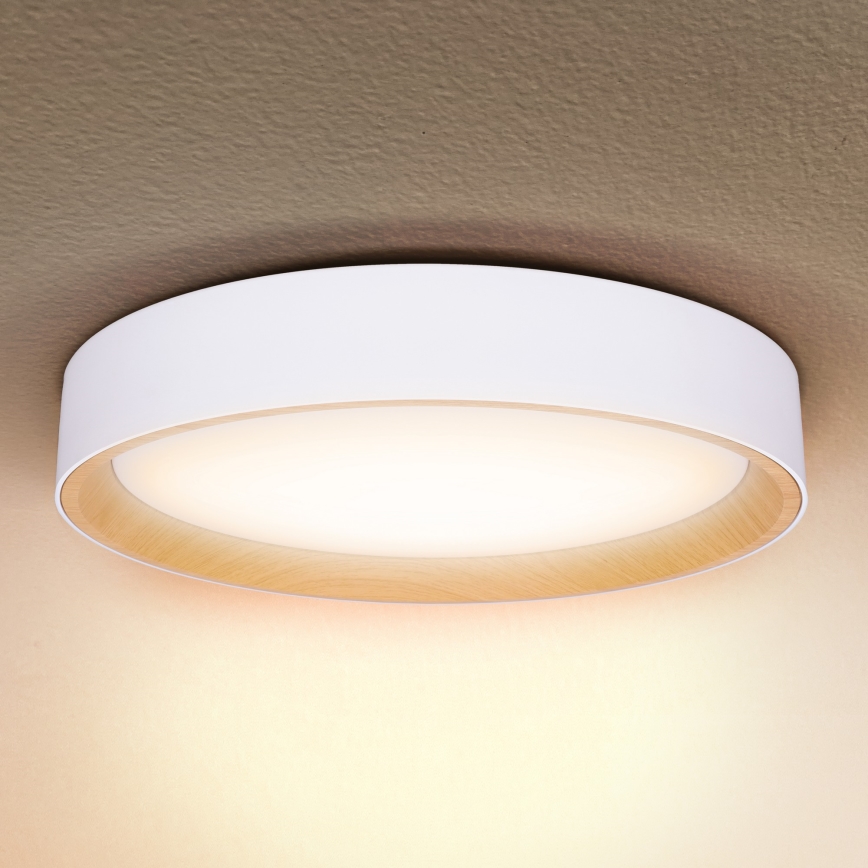 Brilagi - LED Prigušiva stropna svjetiljka LARIOS LED/48W/230V 3000-6500K ø 39 cm bijela + daljinski upravljač