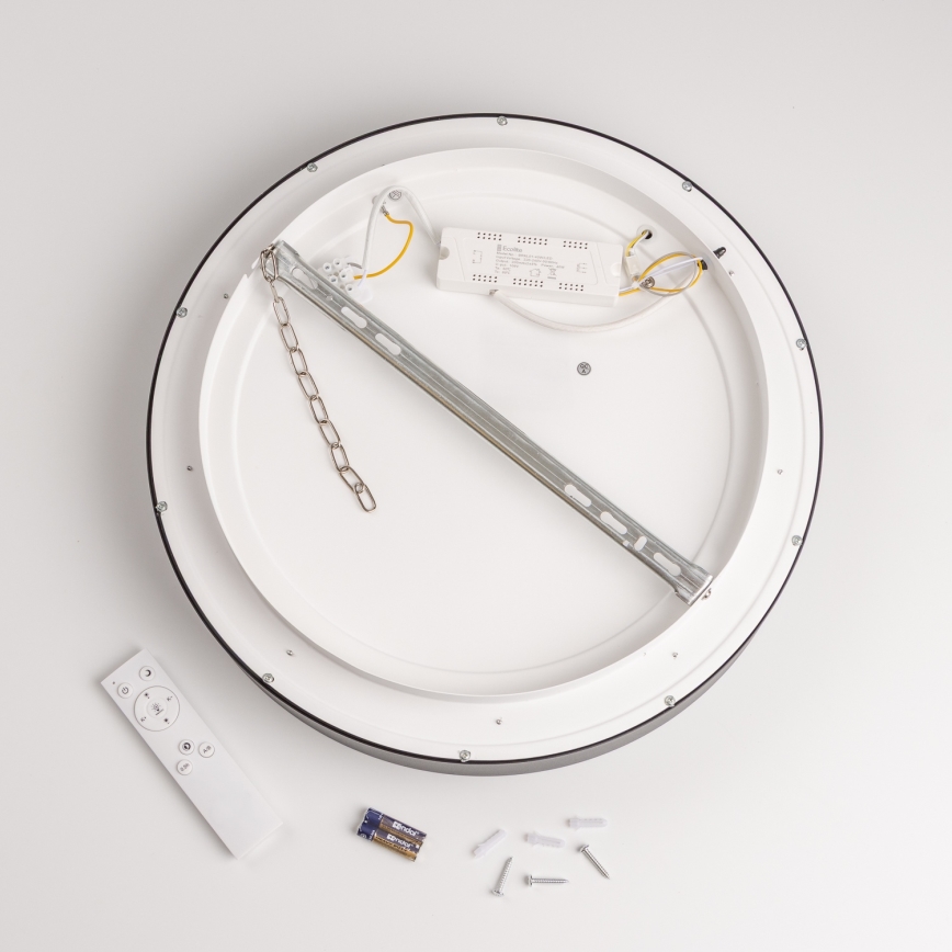 Brilagi - LED prigušivo stropno svjetlo FALCON LED/40W/230V 3000-6500K Ø 45 cm crno + daljinski upravljač