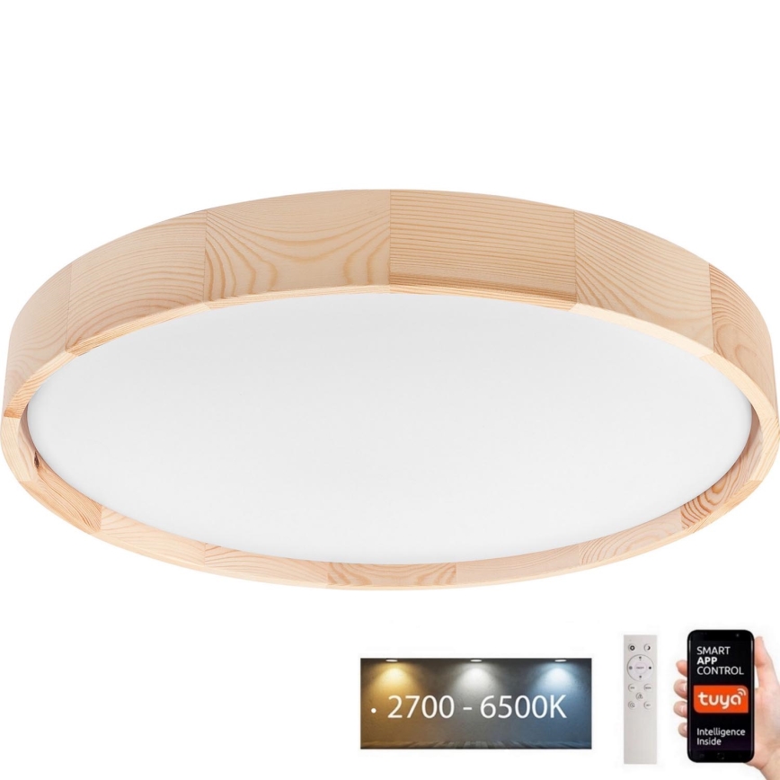 Brilagi - LED Prigušiva stropna svjetiljka MANAROLA SMART LED/36W/230V 2700-6500K pr. 51 cm Wi-Fi Tuya + daljinski upravljač