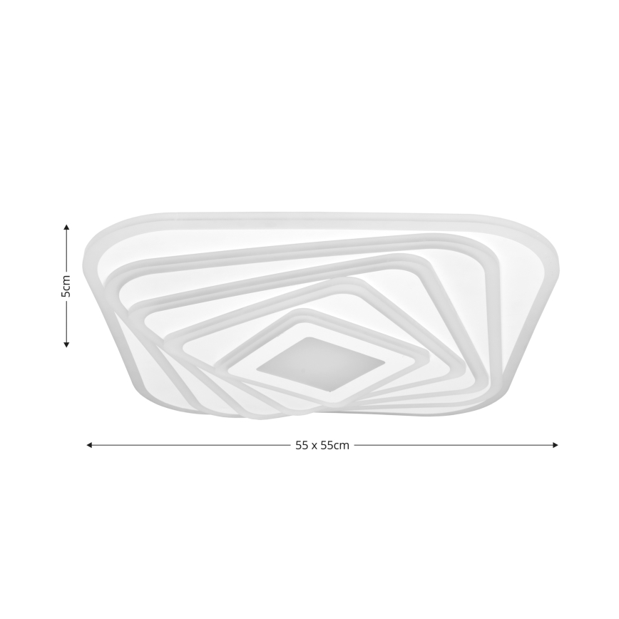 Brilagi - LED Prigušiva stropna svjetiljka MODERN LED/210W/230V 2700-6500K 55x55 cm + daljinski upravljač