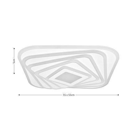 Brilagi - LED Prigušiva stropna svjetiljka MODERN LED/210W/230V 2700-6500K 55x55 cm + daljinski upravljač