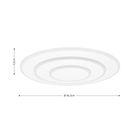 Brilagi - LED Prigušiva stropna svjetiljka MODERN LED/58W/230V 2700-6500K pr. 46,3 cm + daljinski upravljač