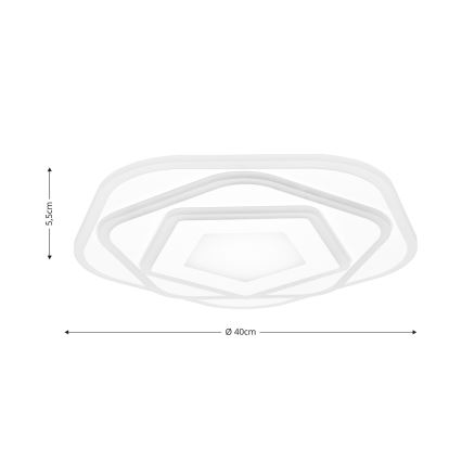 Brilagi - LED Prigušiva stropna svjetiljka MODERN LED/64W/230V 2700-6500K pr. 40 cm + daljinski upravljač