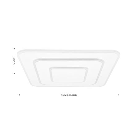 Brilagi - LED Prigušiva stropna svjetiljka MODERN LED/72W/230V 2700-6500K 46,6x46,6 cm + daljinski upravljač