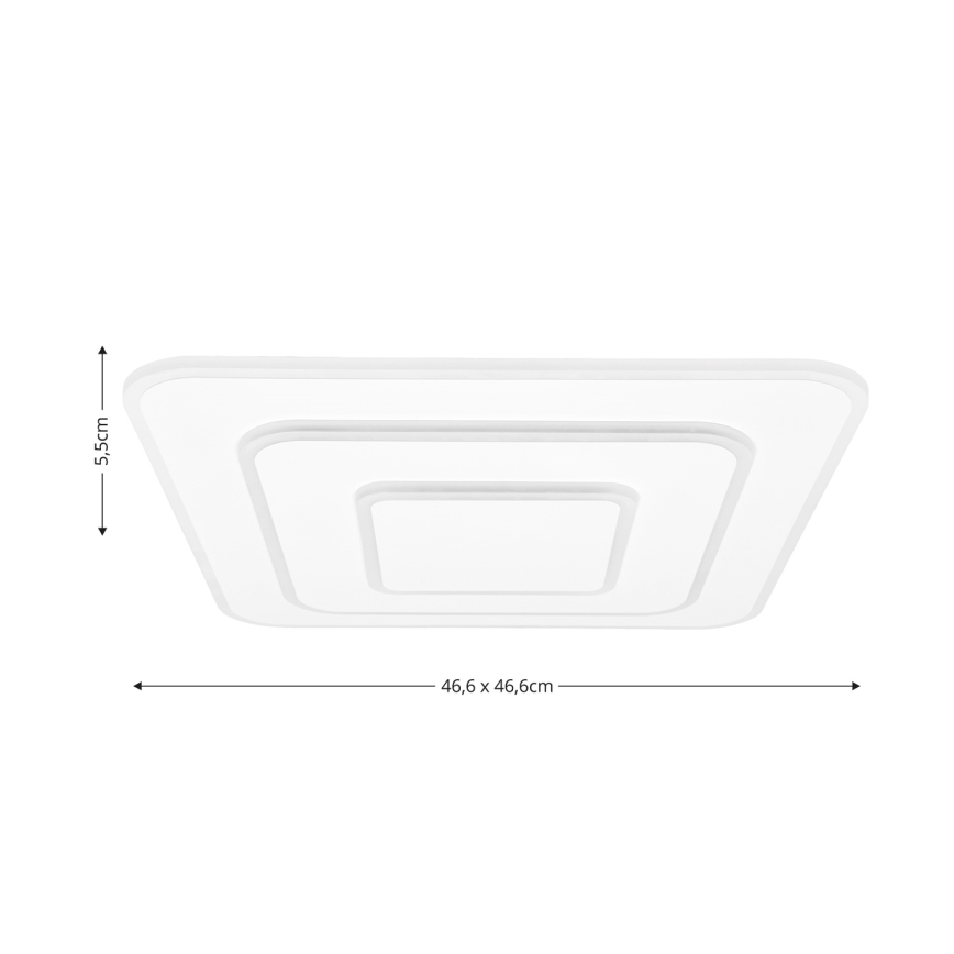 Brilagi - LED Prigušiva stropna svjetiljka MODERN LED/72W/230V 2700-6500K 46,6x46,6 cm + daljinski upravljač