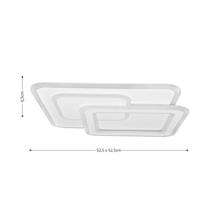 Brilagi - LED Prigušiva stropna svjetiljka MODERN LED/80W/230V 2700-6500K 52,5x52,5 cm + daljinski upravljač