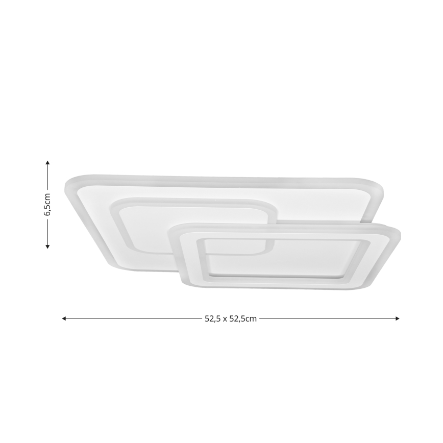 Brilagi - LED Prigušiva stropna svjetiljka MODERN LED/80W/230V 2700-6500K 52,5x52,5 cm + daljinski upravljač