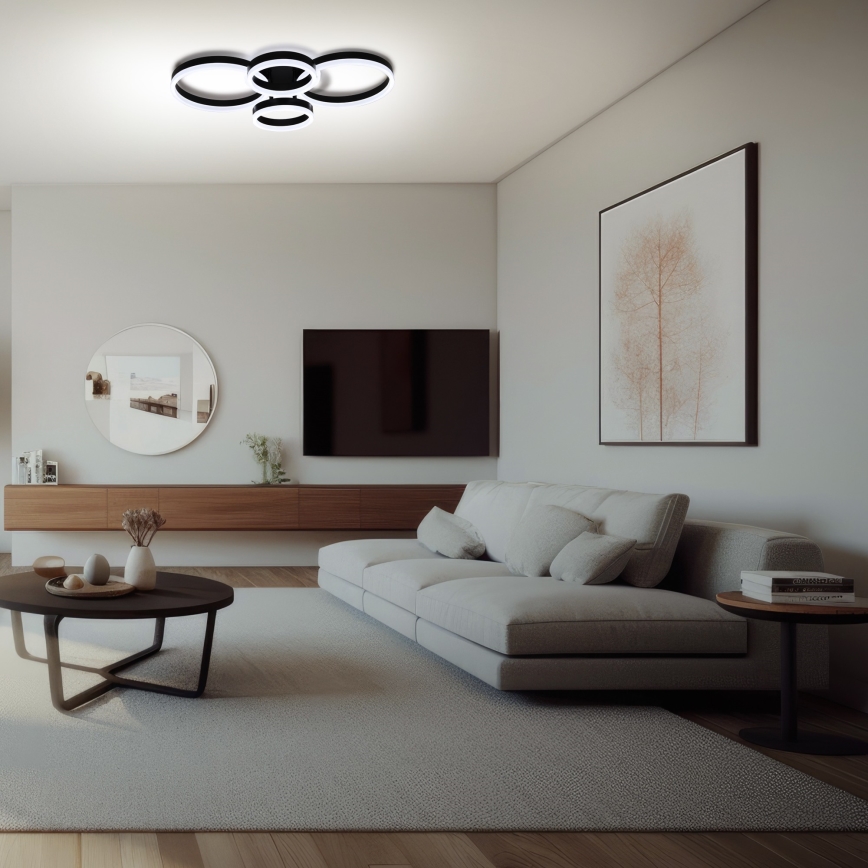 Brilagi - LED Prigušiva stropna svjetiljka ORBITS LED/49W/230V 3000/4000/6000K + daljinski upravljač
