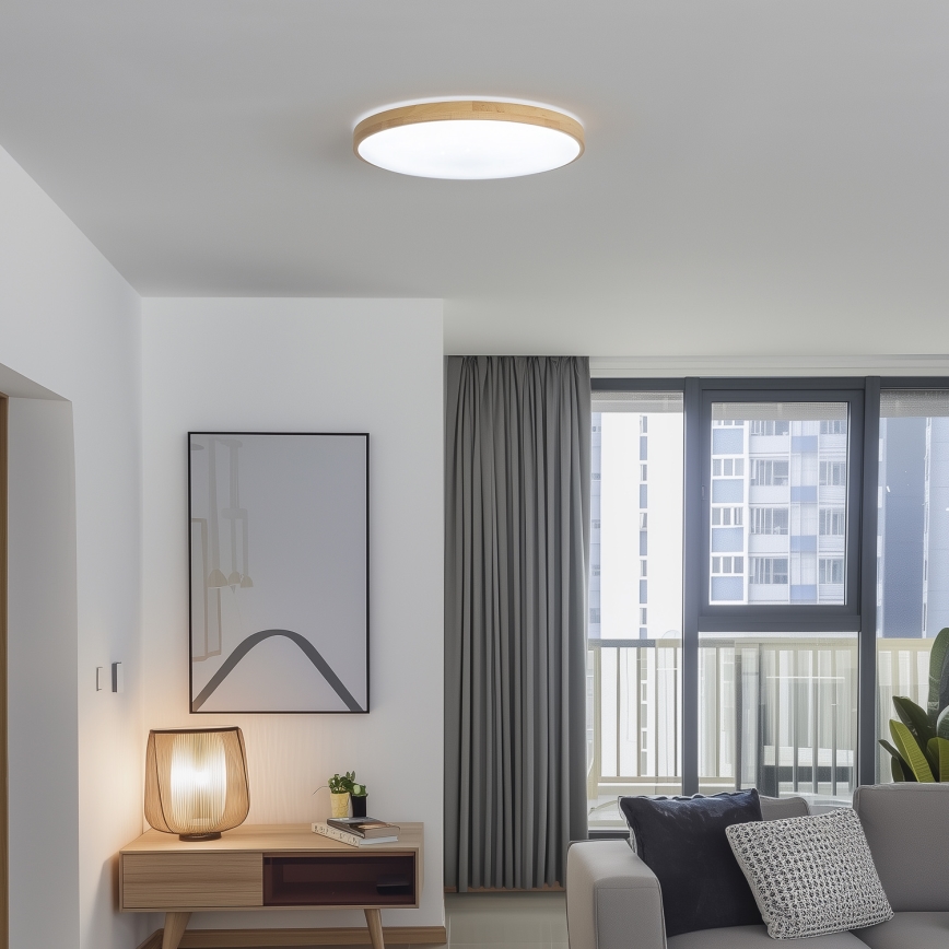 Brilagi - LED Prigušiva stropna svjetiljka PINE LED/60W/230V 3000-6500K + daljinski upravljač