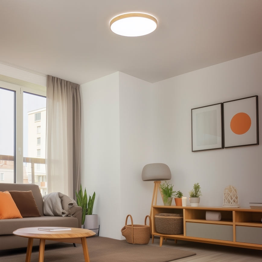 Brilagi - LED Prigušiva stropna svjetiljka PINE LED/60W/230V 3000-6500K + daljinski upravljač