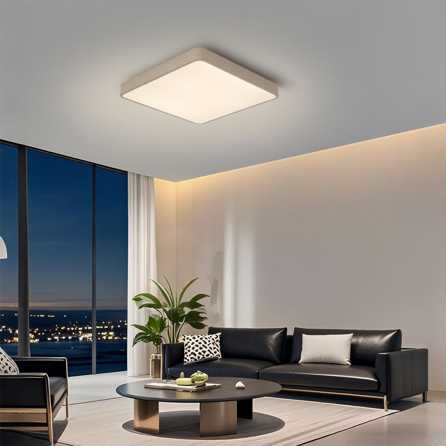 Brilagi - LED prigušivo stropno svjetlo POOL LED/36W/230V 3000-6000K 40x40 cm bež + daljinski upravljač