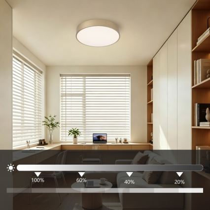 Brilagi - LED zatemnjiva stropna svjetiljka POOL LED/36W/230V 3000-6000K Ø 30 cm zlatna + s daljinskim upravljačem