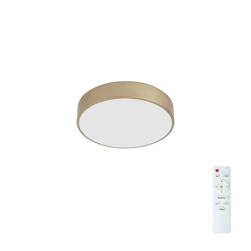 Brilagi - LED zatemnjiva stropna svjetiljka POOL LED/36W/230V 3000-6000K Ø 30 cm zlatna + s daljinskim upravljačem