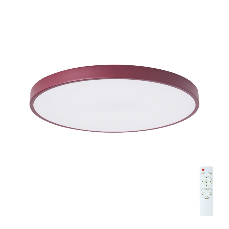 Brilagi - LED prigušivo stropno svjetlo POOL LED/60W/230V 3000-6000K pr. 60 cm bordo + daljinski upravljač