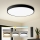 Brilagi - LED prigušiva stropna svjetiljka POOL SMART LED/100W/230V 3000-6000K pr. 80 cm Wi-Fi Tuya crna + daljinski upravljač