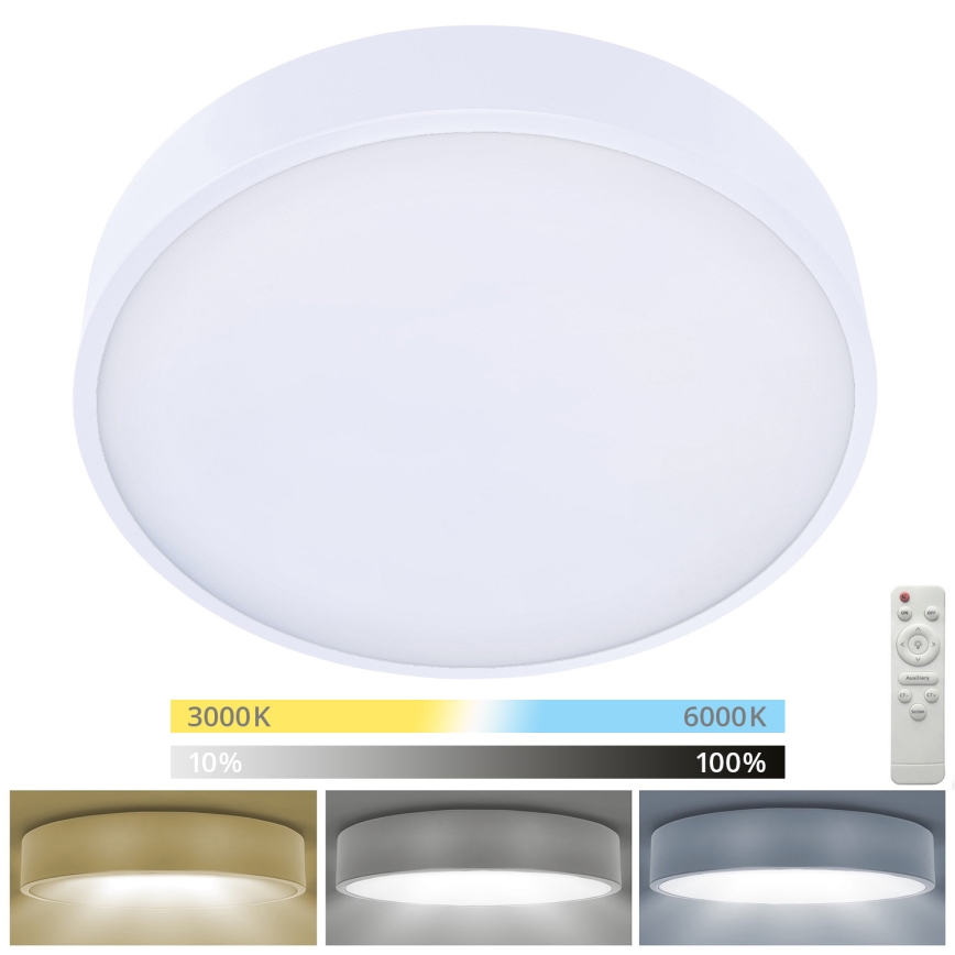 Brilagi - LED Prigušiva stropna svjetiljka POOL SMART LED/48W/230V 3000-6000K 40 cm + daljinski upravljač bijela