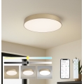 Brilagi - LED prigušiva stropna svjetiljka POOL SMART LED/60W/230V 3000-6000K Ø 50 cm Wi-Fi Tuya zlatna + daljinski upravljač