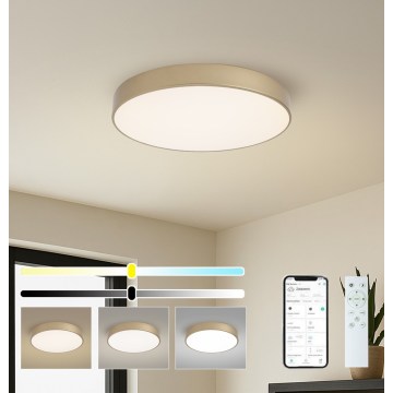 Brilagi - LED prigušiva stropna svjetiljka POOL SMART LED/60W/230V 3000-6000K Ø 50 cm Wi-Fi Tuya zlatna + daljinski upravljač